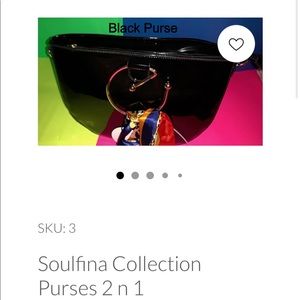 Black Soulfina Collection Purses 2 n 1